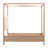 Emmalyn Solid Pine Wood Panel Bed, Everest Cream-456835992
