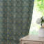 Fabdivine Dark Gray with Off White Linen Fabric Floral Hanmdade Block Print Pinch Pleated Curtains 100% Blackut Room Darkening Home Décor or Bed Room Window Drapes, Vishal Pushp-2133369113