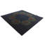 Tapis carré bleu marine Otto