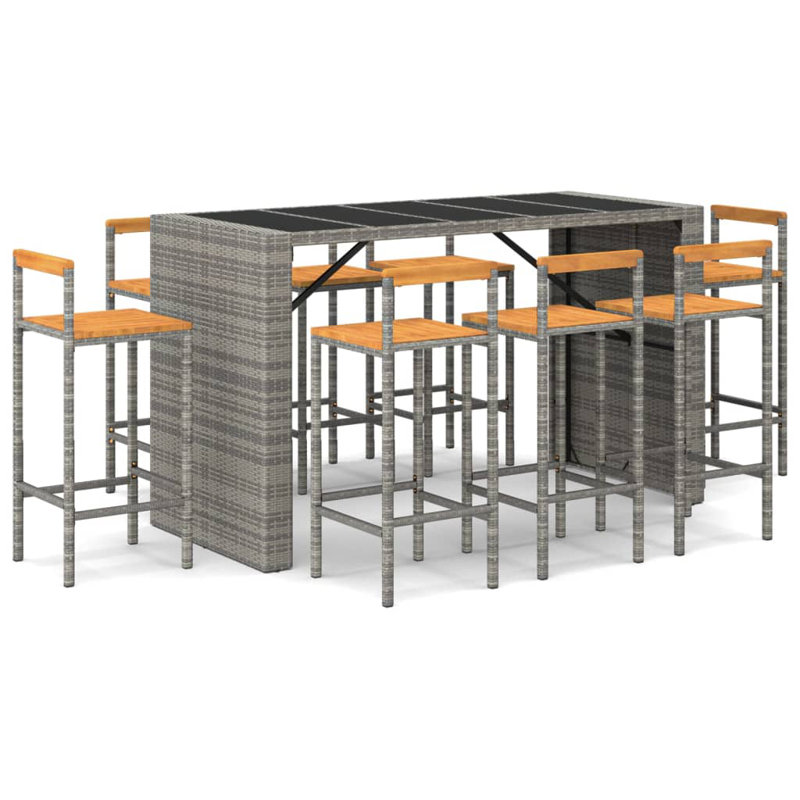 Lidah 40cm Bar Set, Grey