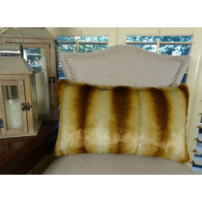 Coussin fait main Sheared Chinchilla