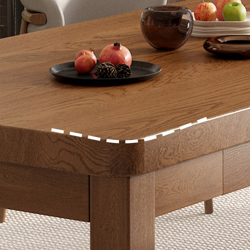 Sair Ash Solid Wood Dining Table, 29.52" H x 86.61" L x 35.43" W