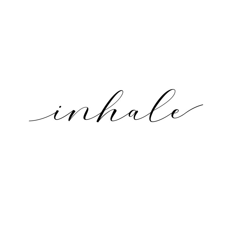 Inhale - Square - Wrapped Canvas Print, 45.72 cm H x 45.72 cm W x 1.91 cm D