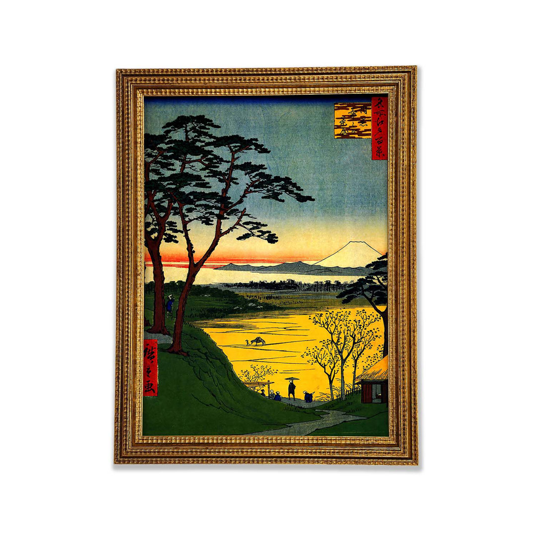 Hiroshige Großvaters Baumhaus - Druck