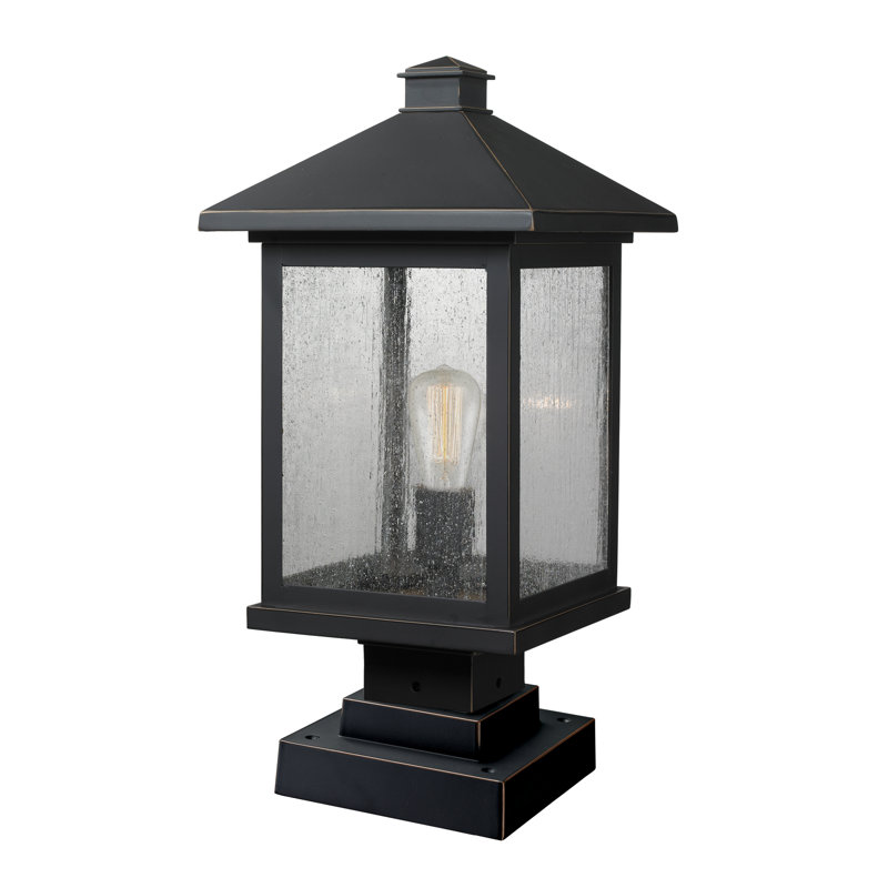 Lovette Beveled Pier Mount Light, 19.5" H x 9.5" W x 9.5" D