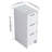 12" Freestanding Bathroom Storage With 3 Drawers, Glossy White Design, Suitable For Multiple Rooms In Dwelling Unit Finish, Ideal Storing Essentials-353346033