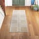 Pleasantville Geometric Handmade Tufted Wool Area Rug in Beige/Brown
