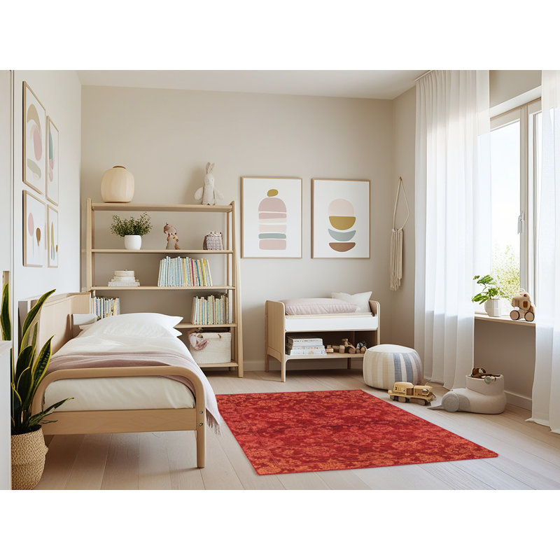 Abstract Indoor Rug, Rectangle 4' x 6'
