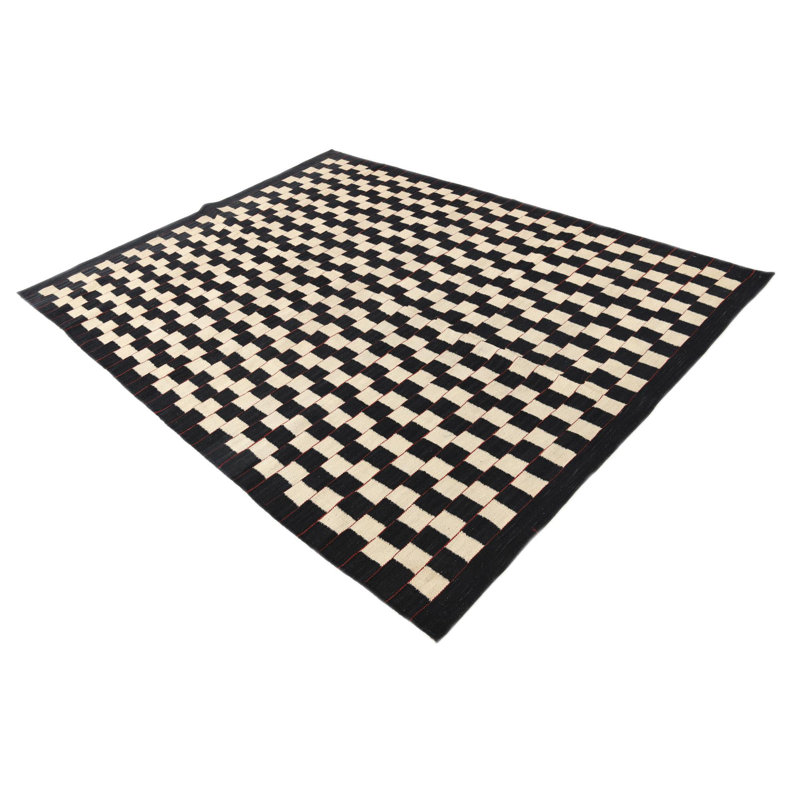 Tapis noir et blanc Noor
