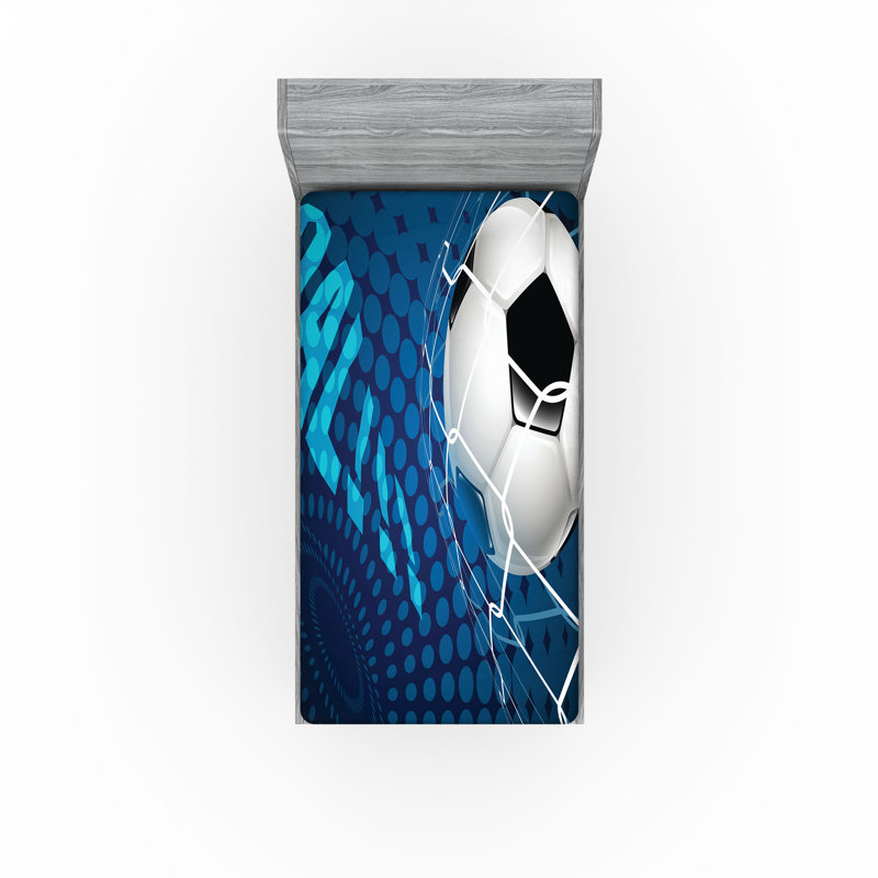 Drap-housse de soccer Ambesonne, Drap-housse de taille simple