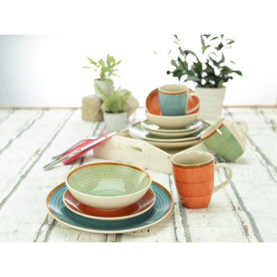 Country 24 Piece Dinnerware Set, Service for 6