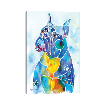Boxer 1 Piece Wrapped Canvas Wall Art
