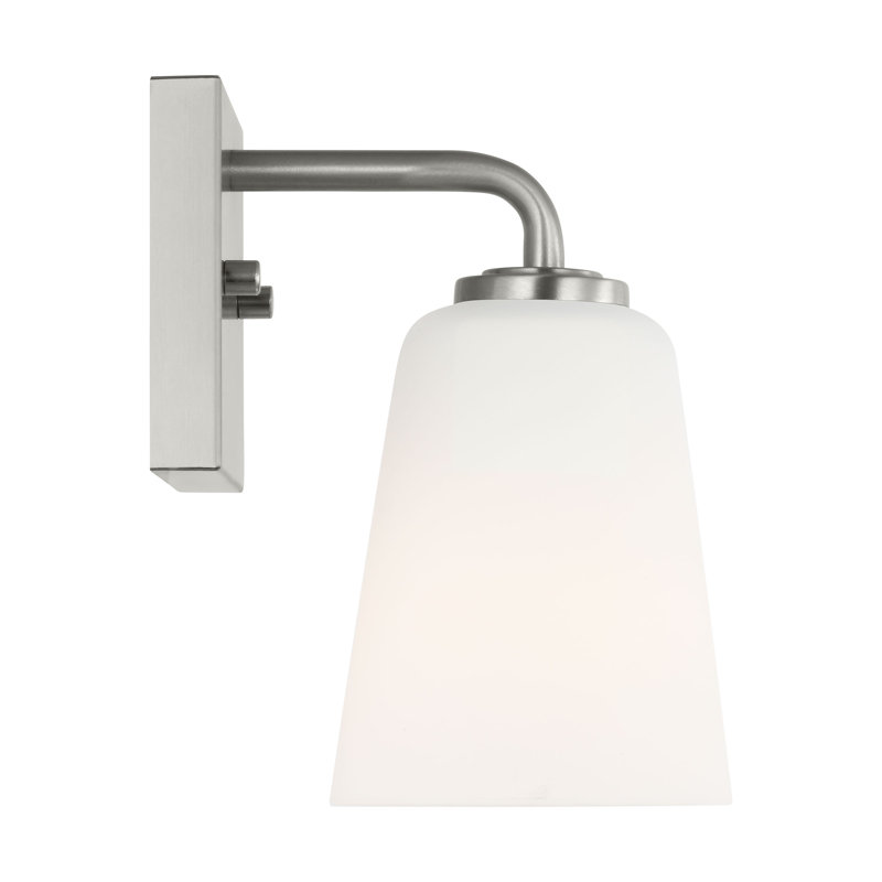 Petit meuble-lavabo Miles de génération Lighting , Nickel brossé, Blanc
