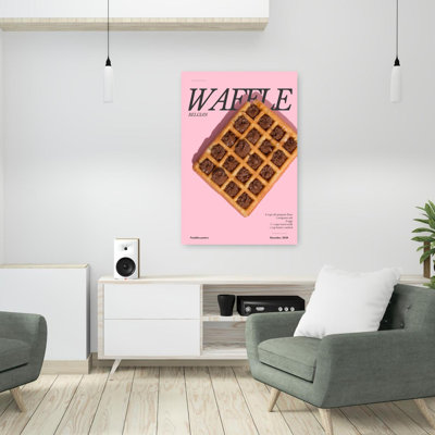 Sweet Chocolate Waffle Contemporary Wall Art