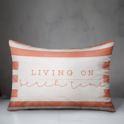 Beach Time Rectangular Pillow Cover & Insert