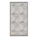 Rug & Kilim’S Scandinavian Style Outdoor Rug With Blue & Gray Geometric Pattern