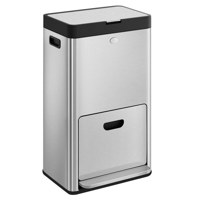 Gautier Plastic Touch Top Kitchen Trash Can - 60L