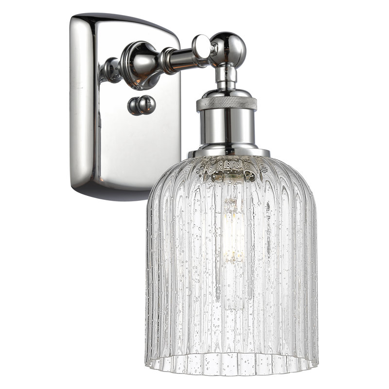 Northgate Steel Armed Sconce, Polished Chrome, Seedy