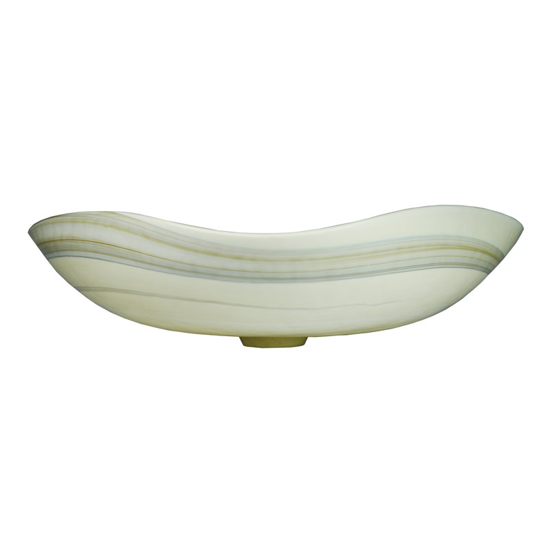 Murano Glass Specialty Vessel Bathroom Sink, Abalone