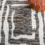 Kass Abstract Hand-Knotted Wool Area Rug in Ivory/Charcoal-1043490704