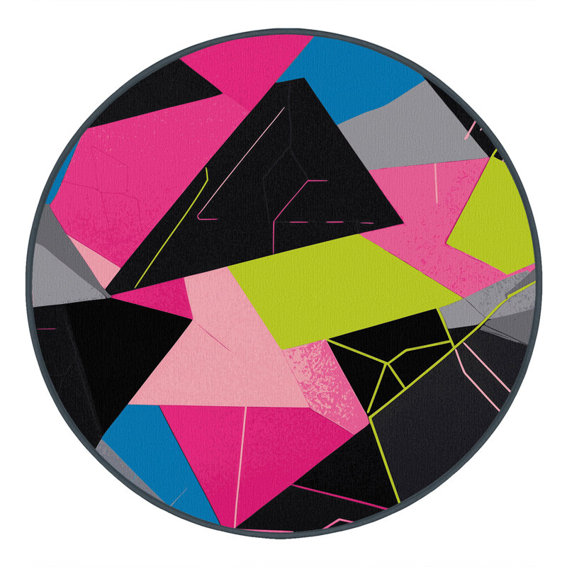 Synth Glow Rug, Round 4'