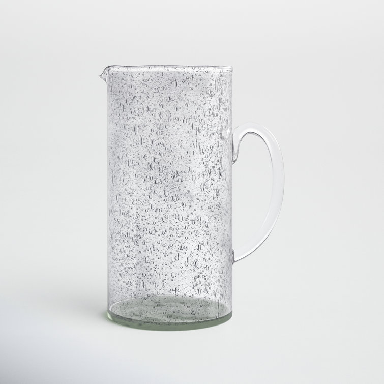 Seeded Glass Carafe - Clear