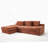 Albert Boneless Compression L-Shaped Corduroy Sectional Sofa with Steel Frame-286034681