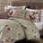 Bebejan Purple Lilies 100% Cotton Sateen 5 Piece Reversible Comforter Set-103690634