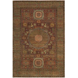 Ralph Lauren Lourens Hand Knotted, 80% Wool And 20% Cotton, Madder Red Area Rug