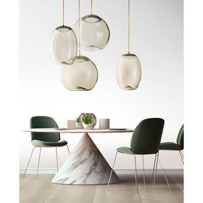 Helena 1 - Light Bronze LED Unique/Statement Pendant