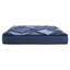 Lit compressé, hauteur de 12 pouces, grand matelas, bleu et multicolore, mousse à mémoire de forme, couches de mousse et housse en tissu ultra doux