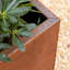 Jardinière en forme de boîte longue en acier Corten-15304617