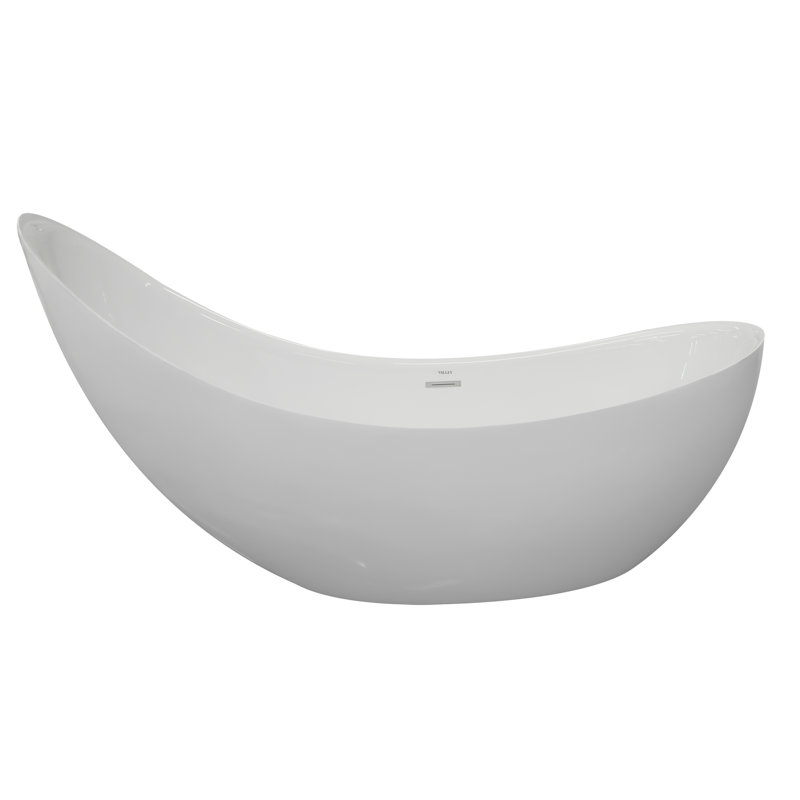 Grace 81'' x 30.75'' Soaking Acrylic Bathtub