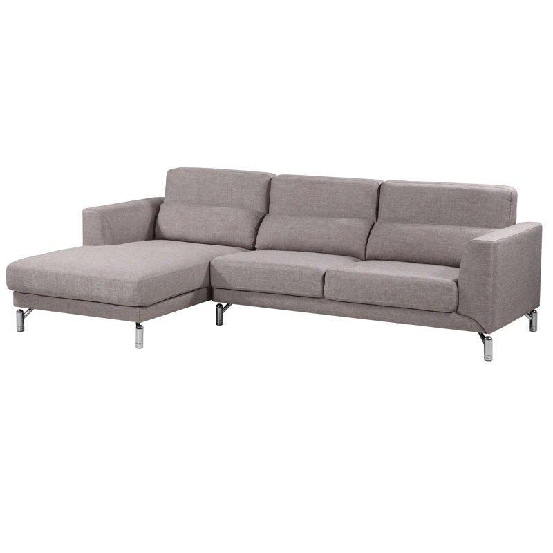 Canapé et chaise longue Robertson, Lin 100 % brun, Orienté à gauche (vu de face)