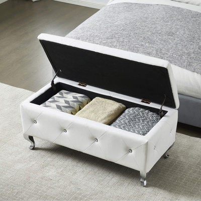 Banc de rangement rembourré Juilianna