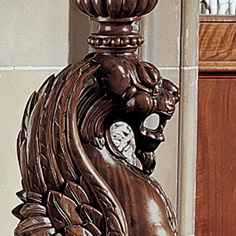 English Griffin Pedestal Plant Stand