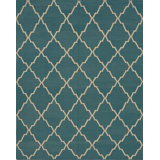 Geometric Area Rug in Blue