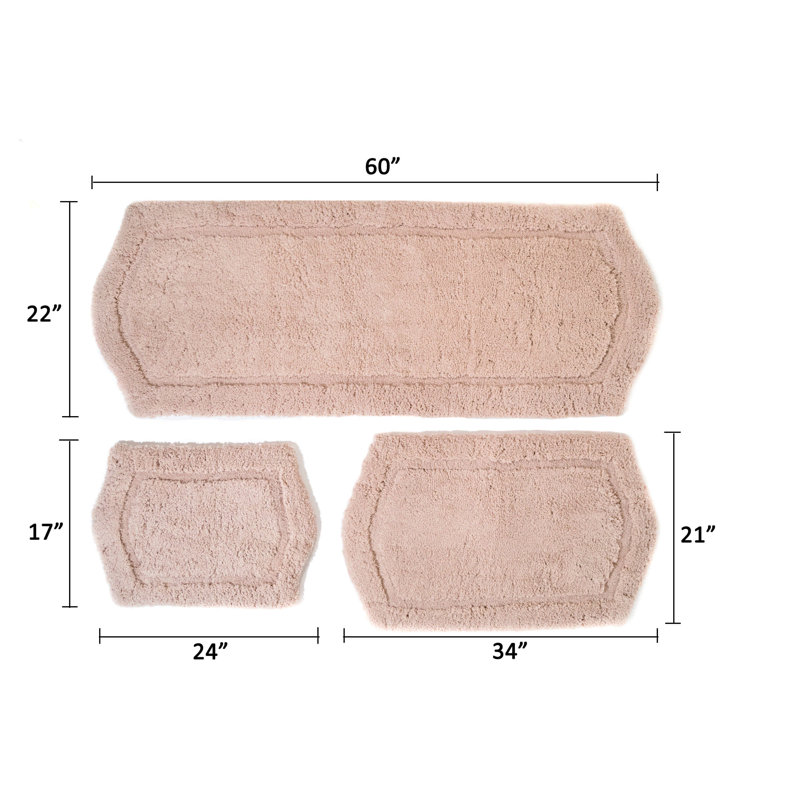 Joni Memory Foam Non-Slip Bath Rug, Taupe