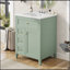 Meuble-lavabo à tablettes réglables avec lavabo-202092448