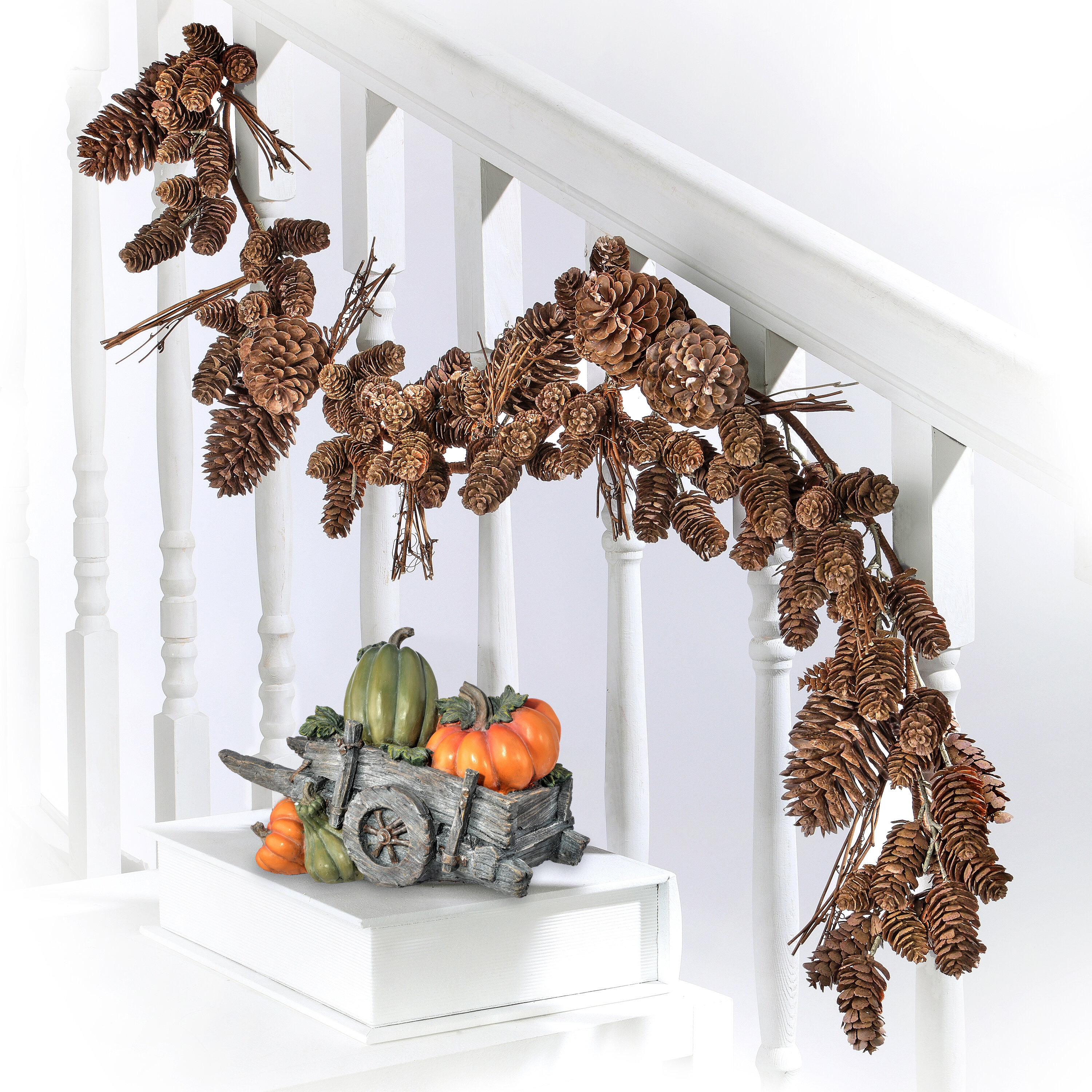 4' Plastic Natural Look Cone Twig Garland The Holiday Aisle