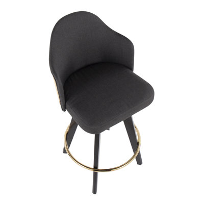 Gracen Swivel Upholstered Counter Stool