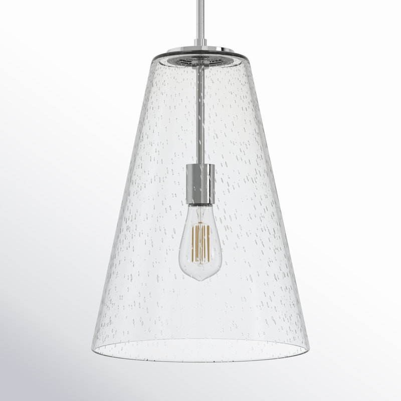 Evanne 1 - Light Single Pendant, Polished Nickel