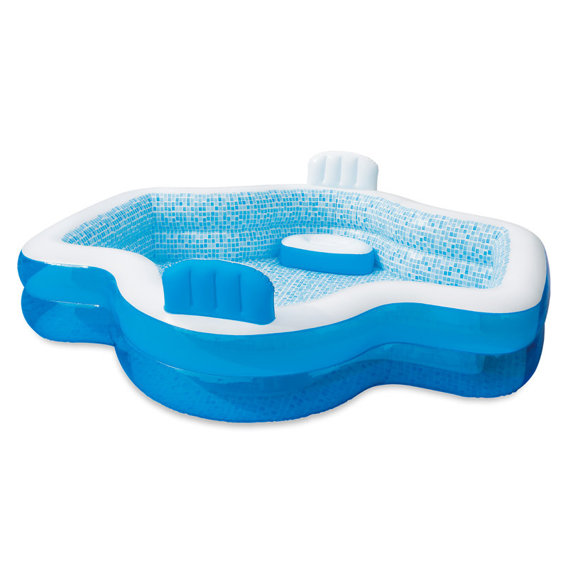 Plastic Novelty Inflatable Pool 26'' H x 100'' W x 110'' L