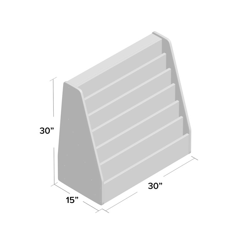 Rangement de livres et présentoir avec marqueurs, (4) plateaux à lettres translucides, No
