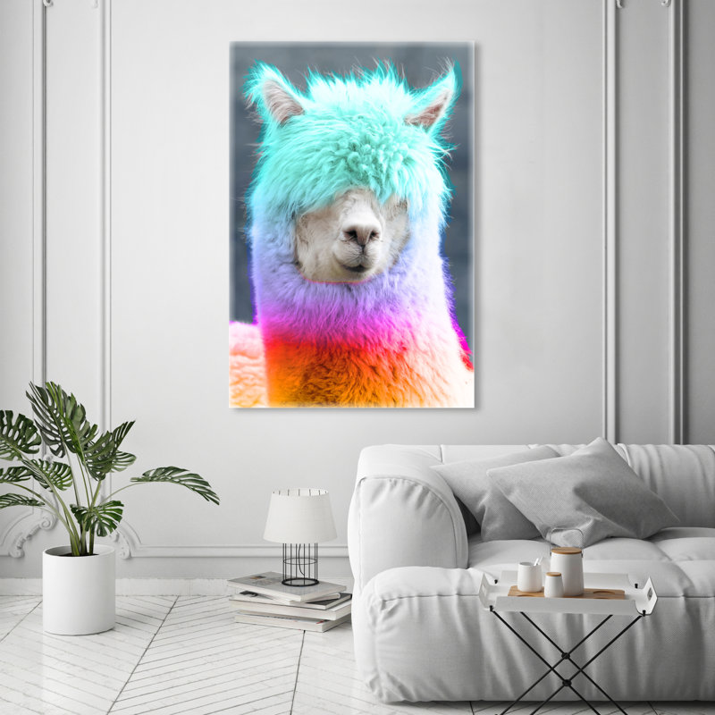 Rainbow Alpaca Print