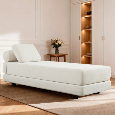 30"W Upholstery Convertible Guest Bed & Day Bed With Fold Out Queen Size Mattress- For Guest Room, Office Rooom, Game Room,Bed Room. by Latitude Run