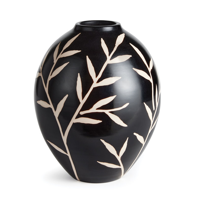 Dayana Handmade Terracotta Table Vase, 12" H x 9.75" W x 9.75" D