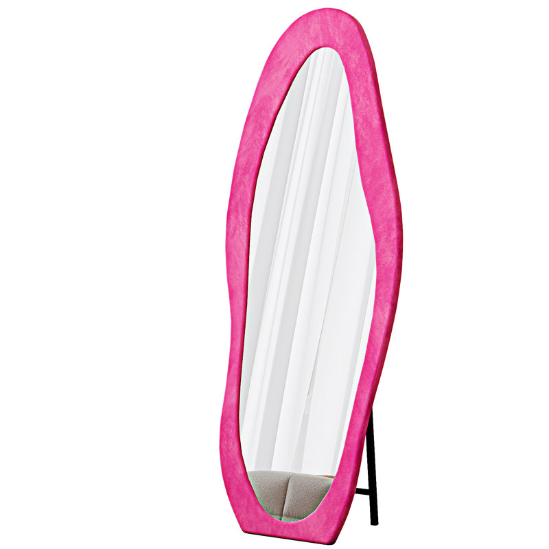 Full Length Mirror Floor Mirror Wall Mirror, Rose Pink