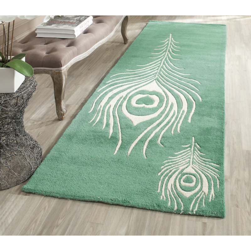 Nonia Hand Tufted Wool And Viscose Rug, Runner 2'6" x 8'