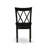 5 Piece Kitchen Table & Chairs Set Includes a Dining Table and 4 Linen Fabric Dining Room Chairs, Black-316445448-383115638